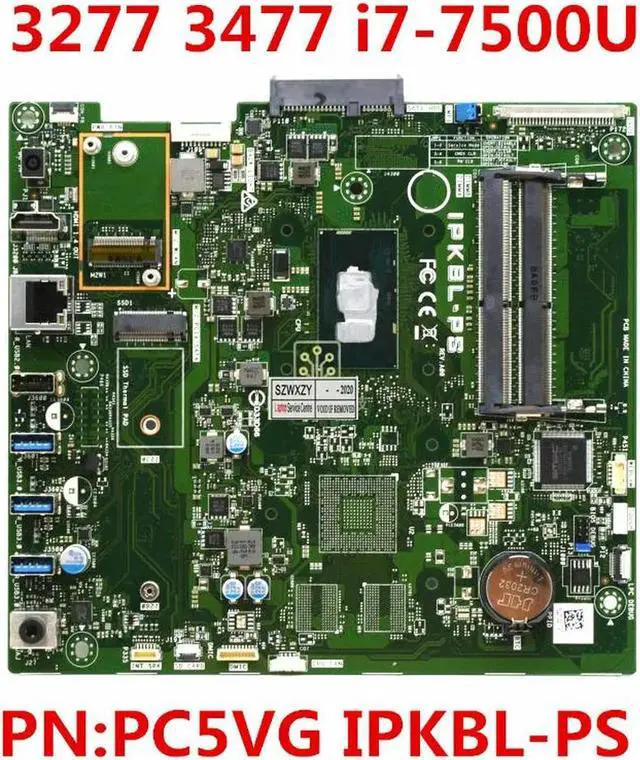 Main image of For Inspiron 3277 3477 All-in-one AIO Desktop Motherboard IPKBL-PS I7-7500U CN-0PC5VG PC5VG