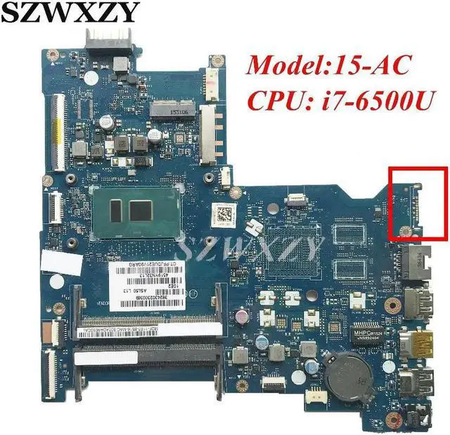Main image of 828185-001 828307-001 For 15-AC Laptop Motherboard ASL50 LA-C921P SR2EZ i7-6500U Processor