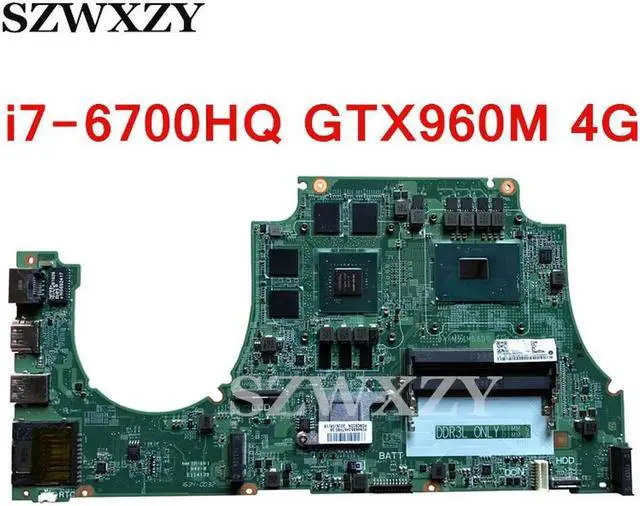 Main image of For Inspiron 7559 Laptop Motherboard CN-0MPYPP 0MPYPP MPYPP DAAM9AMB8D0 i7-6700HQ CPU GTX960M 4G