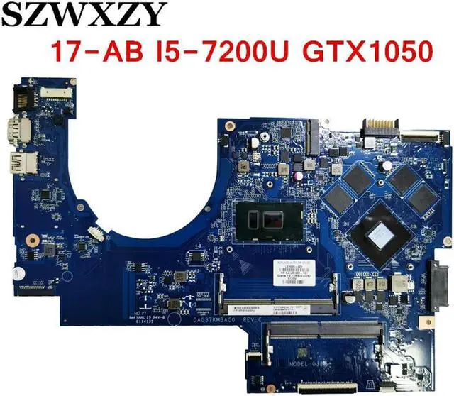 Main image of For OMEN 17-AB Laptop Motherboard DAG37KMBAC0 L02698-601 L05983-601 i5-7200U CPU GTX1050 GPU