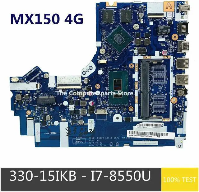 Main image of Best  For 330-15IKB 330-17IKB Laptop Motherboard 5B20R19862  NM-B452 I7-8550U GPU MX150 4G GPU