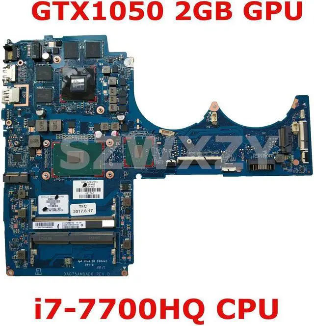 Main image of 926304-601  926304-001 For Pavilion 15-CB Laptop Motherboard With SR32Q i7-7700HQ CPU GTX1050 2GB GPU DAG75AMBAD0
