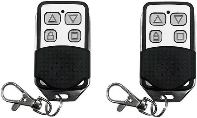 Main image of 2Pcs 4 Button Electric Garage Door Opener Wireless Remote Control 433MHZ Wireless Radio Frequency Remote Control