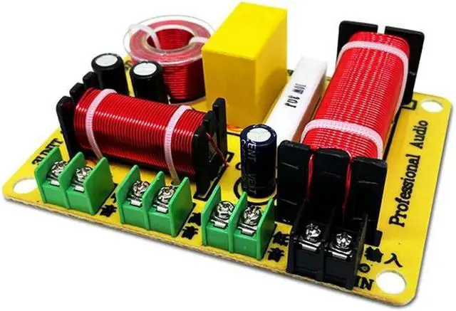 Main image of 3 Way Frequency Divider Treble+Midrange+Bass HiFi Crossov Audio Frequency Divider Home Theater Speaker Frequency Divider
