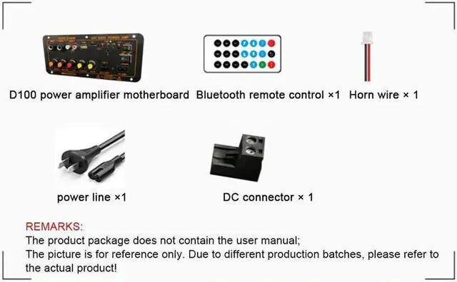 Main image of Bluetooth Power Amplifier Board FM Bluetooth 5.0 100W-300W Subwoofer Karaoke Amplifiers Car Amplifier Board(EU Plug)