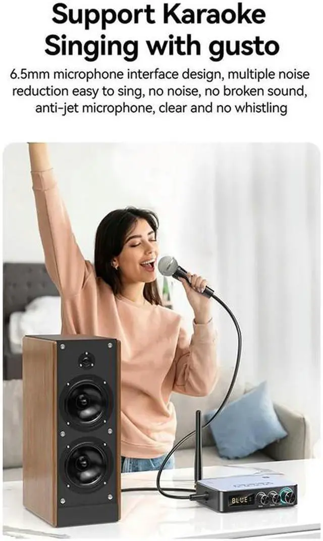 Main image of Tebe NFC Bluetooth 5.1 Audio Receiver Transmitter Coaxial RCA Wireless Bass Treble Music Adapter FM Radio(M9)
