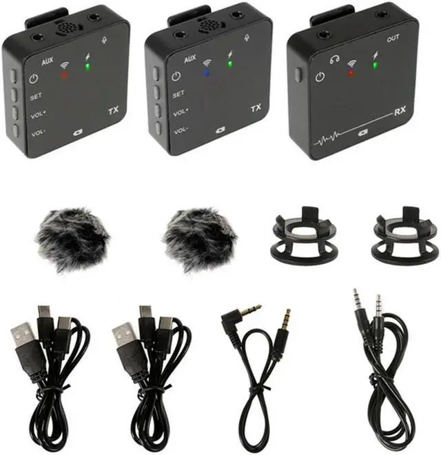 Main image of 2.4G Audio Wireless Lavalier Microphone For GO PRO II Camera Interview Live Recording For Mobilephone PC DSLR Camera