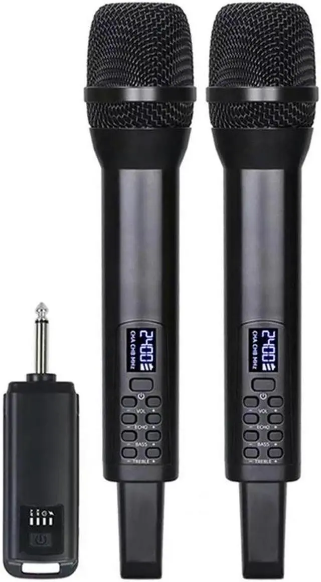 Main image of Karaoke Wireless Microphone Receiver Audio Singing Performance Echo Treble Bass 2.4G Wireless Handheld Microphone Durable
