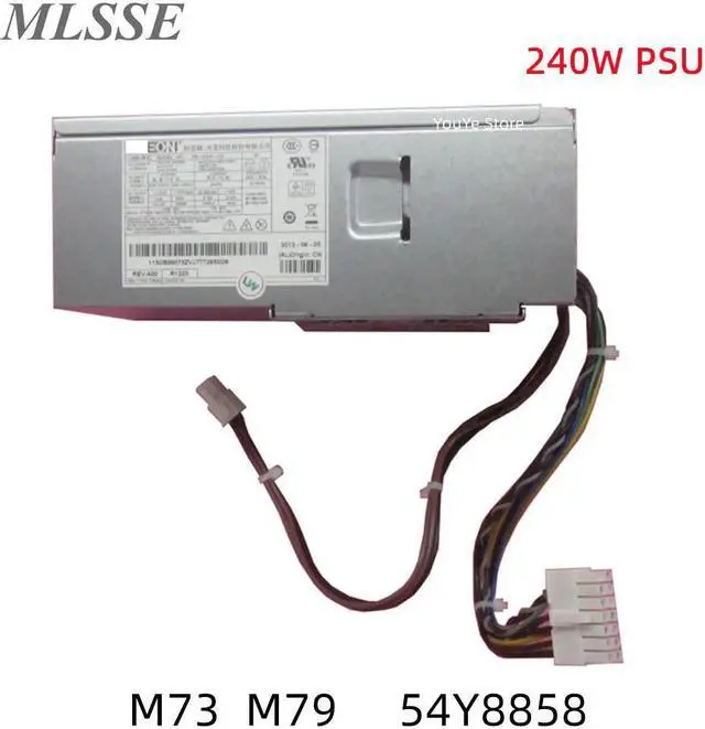 Main image of For ThinkCentre M73 M79 240W Power Supply 4PIN+14PIN FRU 54Y8858