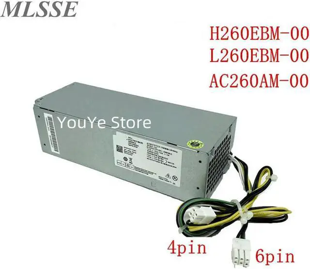 Main image of For OptiPlex 3050 3667 3668 5050 7050 PC Power Supply L260AM-00 AC260AM-00 H260EBM-00 B260EBM-00 L260EBM 6+4pin