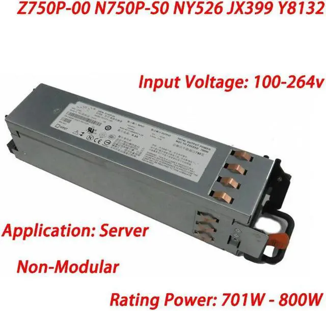 Main image of Hot Swap 750W PSU For Server PE2950 Redundant Server Power Supply Z750P-00 N750P-S0 NY526 JX399 Y8132 750 Watt Power Supply