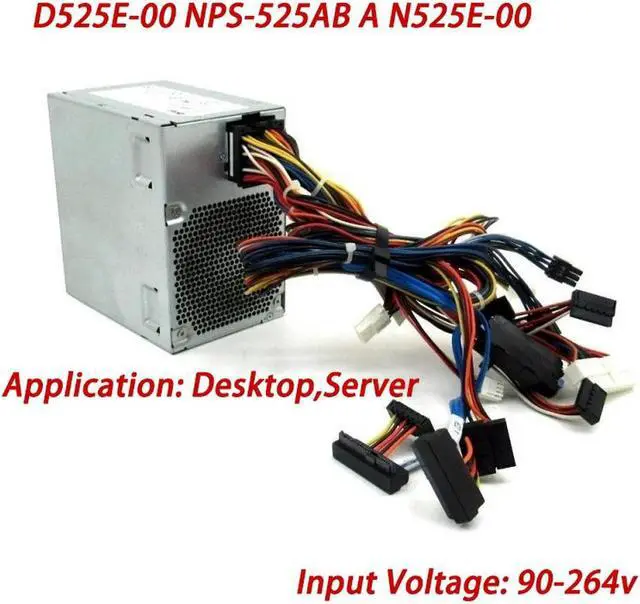 Main image of 525W ATX Server Power Supply for YY922 0YY922 525W PSU N525E-00 NPS-525AB A For Precision T3400 390 525w PSU 80 Plus 92mm Fan