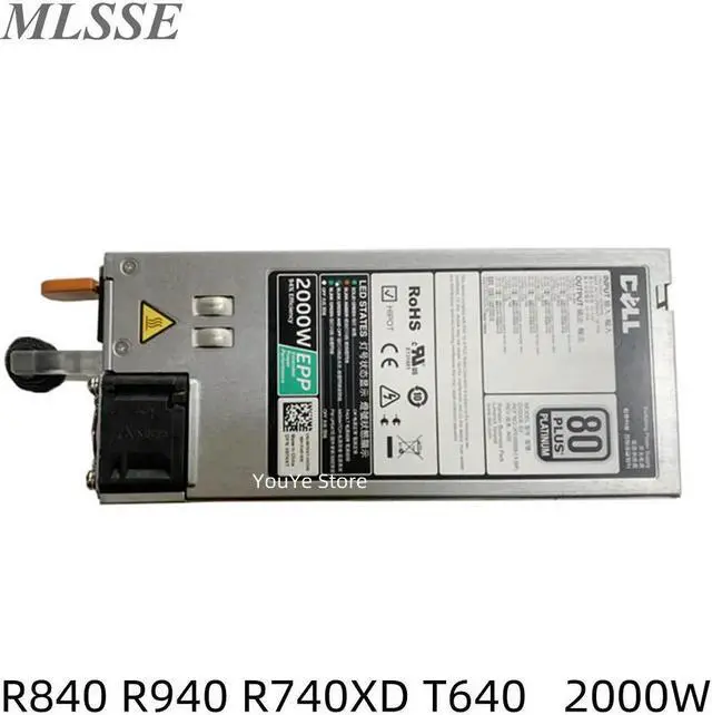 Main image of ATX ETH PSU For R840 R940 R740XD T640 2000W Server Epp Power Supply D2000E-S2 CN-0XYK93 0XYK93 XYK93