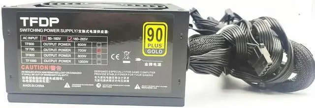 Main image of 700W Quiet 140mm LED Fan ATX 12V Gaming Game Power Supply Unit 700-WATT /PC Dual CPU 110V 220V Desktop PCI SATA 12V