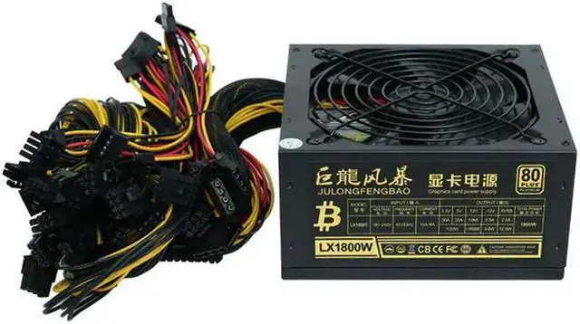 Main image of 1800w ATX Miner Power Supply PC PSU Mining  Bitcoin Mining PSU PC Power Supply Computer Mining Rig GPU ATX Ethereum Coin 12v