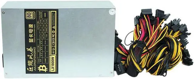 Main image of 1800w 2000W Mining Power Supply 160V-240V ETH Bitcoin Mining Power Supply Support 8 GPU Card  For  Card For Mining Antminer Rig