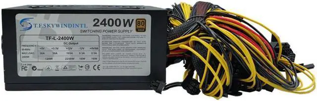 Main image of 2400w Atx Power Supply  For Mining Computer Rx 480 Rx 470 Rx 570 Mining Rig Psu 8 Cards Mining Antminer