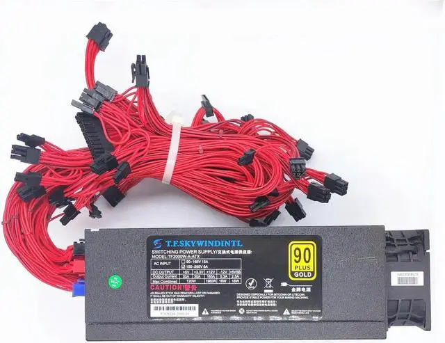 Main image of 2000W Mining Full Module Modular 110v 220v Power Supply 8 GPU Ethereum ETH Mining ATX PC Power Supply For BTC Minner Machine Psu