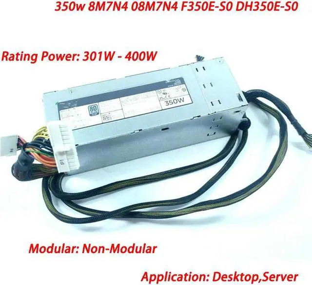 Main image of 350W Server Power Supply 350W PSU DF83C 8M7N4 08M7N4 F350E-S0 DH350E-S0 T420 T320 350W Non-Redundant PSU Power Supply Unit