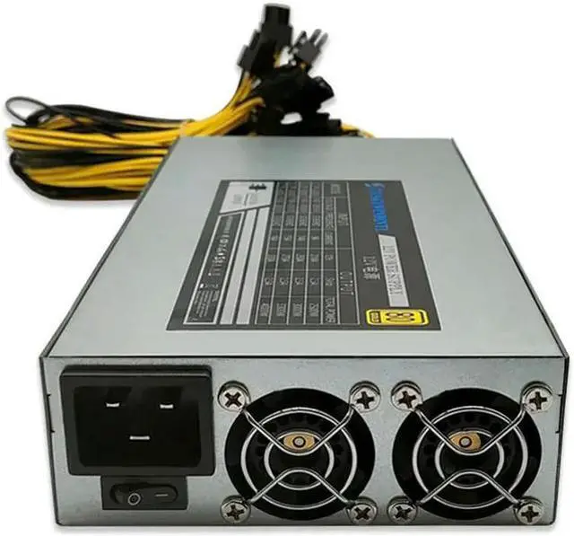 Main image of 3000W PC Power Supply 180-260V ATX Mining Bitcoin Power Supply 95% High Efficiency For Ethereum ETH S9 S7 L3 8GPU Cards