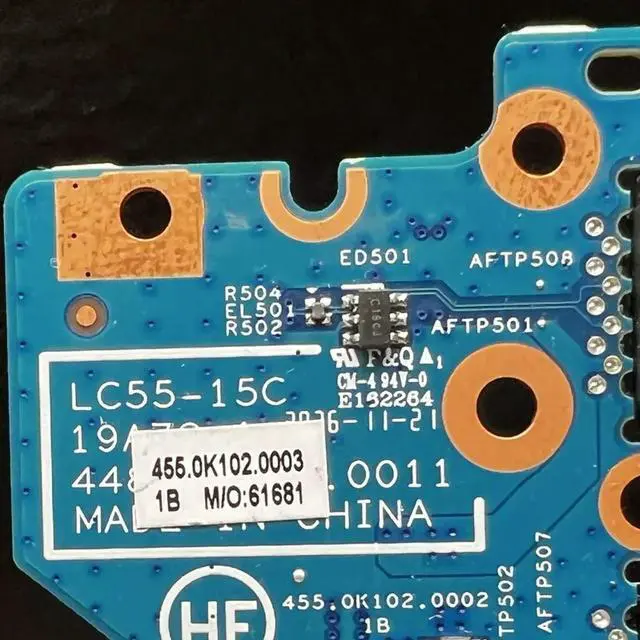 Alt view image 2 of 4 - LC55-15C  19A72-1 For Flex 5-14iil05 Power Botton Switch Board With Cable 100% Tested Fully Work