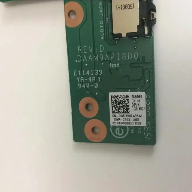 Alt view image 2 of 3 - DAAM9API8D0 For Inspiron 15-7557 USB Audio Port IO Board 100% Tested Fully Work