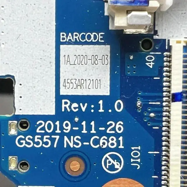 Alt view image 2 of 4 - GS557 NS-C681 For 5 15IIL05 USB Power Button Board With Cable 100% Tested Fully Work