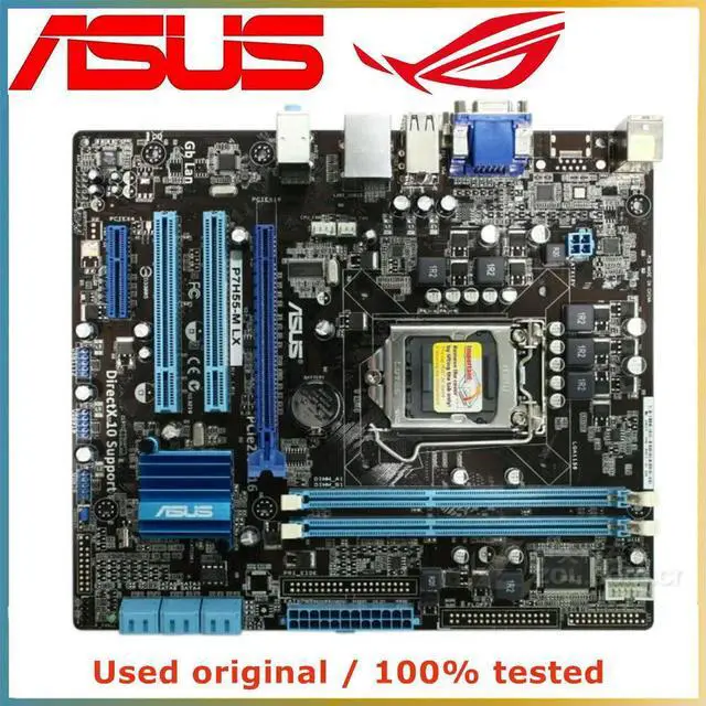 Main image of For H55 For P7H55-M LX Computer Motherboard LGA 1156 DDR3 8G Desktop Mainboard SATA II PCI-E 2.0 X16