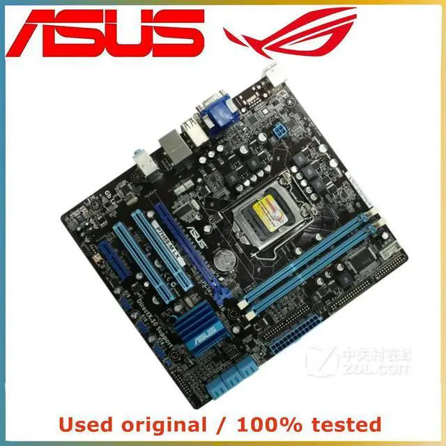 Alt view image 2 of 4 - For H55 For P7H55-M LX Computer Motherboard LGA 1156 DDR3 8G Desktop Mainboard SATA II PCI-E 2.0 X16