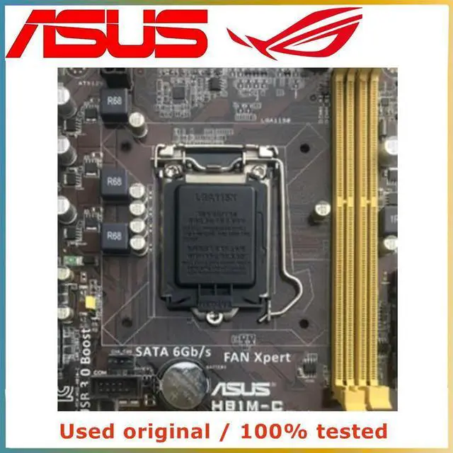 Alt view image 2 of 4 - For H81M-C Computer Motherboard LGA 1150 DDR3 16G For H81 Desktop Mainboard SATA III PCI-E 3.0 X16