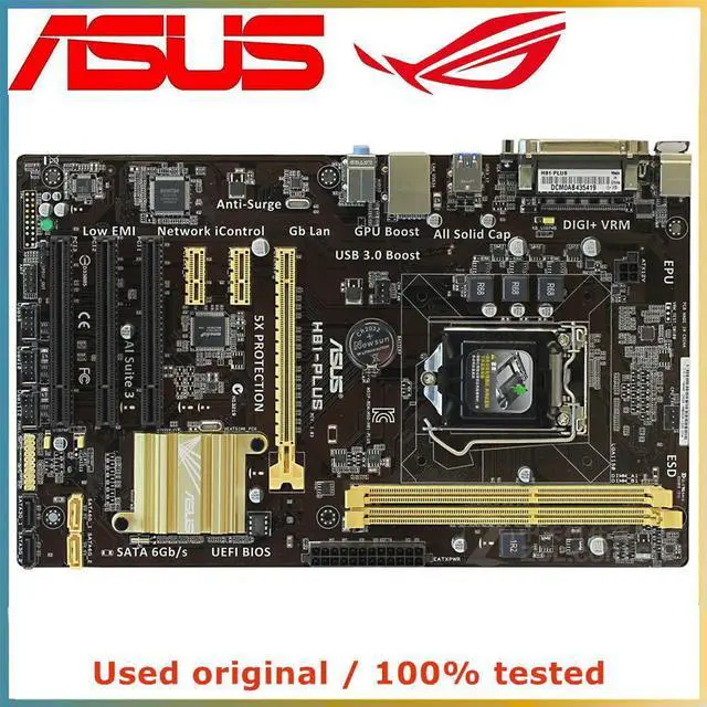 Main image of For H81-PLUS Computer Motherboard LGA 1150 DDR3 16G For H81 Desktop Mainboard SATA III PCI-E 3.0 X16