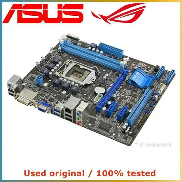 Alt view image 2 of 4 - For P8H61-M LE/USB3 Computer Motherboard LGA 1155 DDR3 16G For H61 P8H61 Desktop Mainboard SATA II PCI-E 2.0 X16