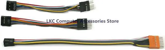 Main image of for chassis mounted ordinary motherboard adapter cable three-piece USB audio switch indicator cable