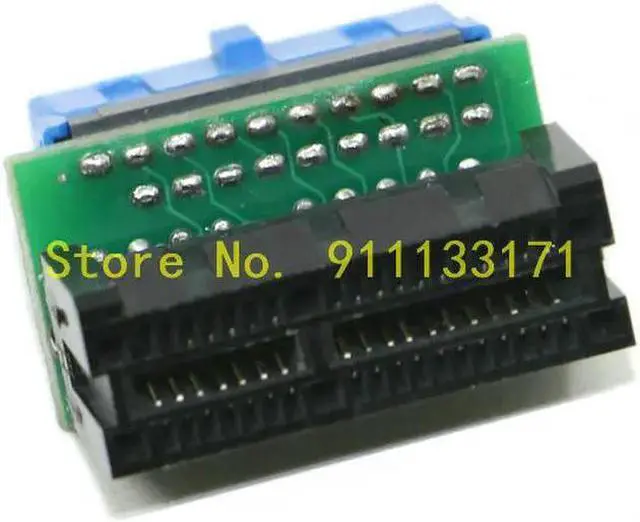 Alt view image 7 of 7 - For chassis front USB3.0 to ordinary motherboard 19PIN standard USB3 adapter cable