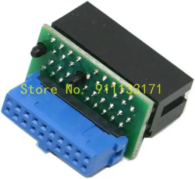 Alt view image 5 of 7 - For chassis front USB3.0 to ordinary motherboard 19PIN standard USB3 adapter cable