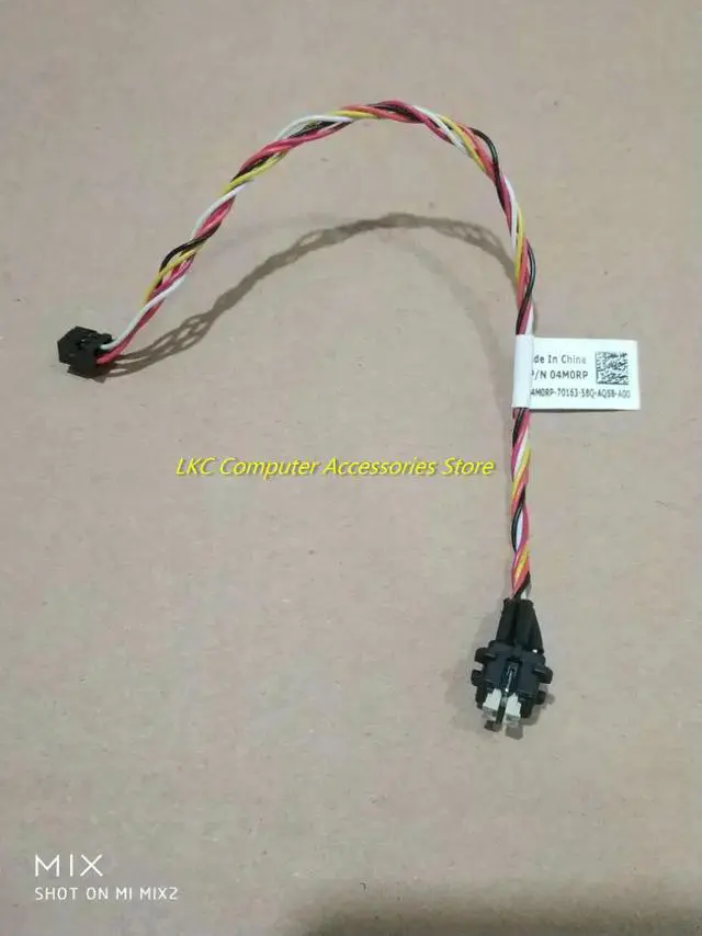 Alt view image 5 of 7 - For 3040 3046 3050 5040 5050 7040 7050MT SFF large chassis switch wire Power button 4M0RP 04M0RP CN-04M0RP