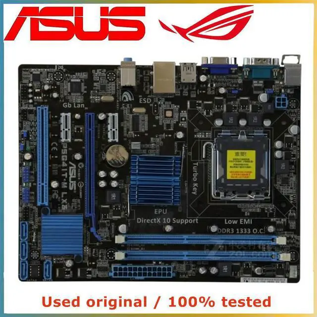 Alt view image 5 of 7 - For G41 For P5G41T-M LX3 Computer Motherboard LGA 775 DDR3 8G Desktop Mainboard SATA II PCI-E 2.0 X16