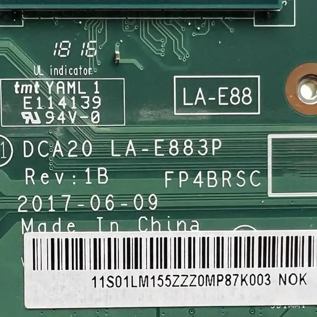 Alt view image 2 of 4 - LA-E883P For 520-22AST AIO Motherboard 01LM155 With A4-9120U CPU DDR4 Mainboard 100% Tested Fully Work