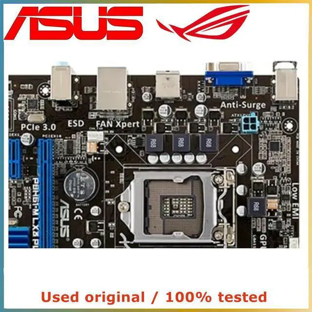 Alt view image 3 of 4 - For P8H61-M LX3 PLUS R2.0 Computer Motherboard LGA 1155 DDR3 16G For H61 P8H61 Desktop Mainboard PCI-E 2.0 X16