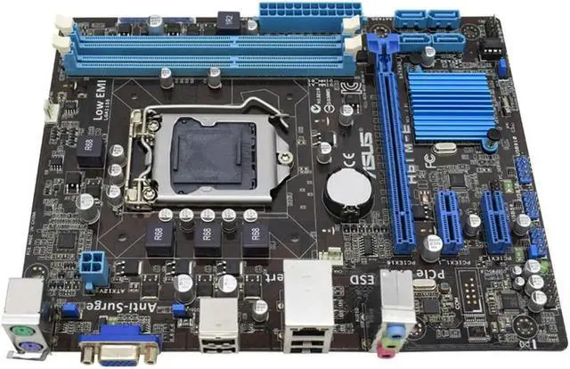 Alt view image 6 of 7 - H61M-E LGA 1155 Motherboard 2xDDR3 H61 Support Core i7 3770T Processor Micro ATX 16G VGA USB2.0 SATA2 PCI-E 3.0