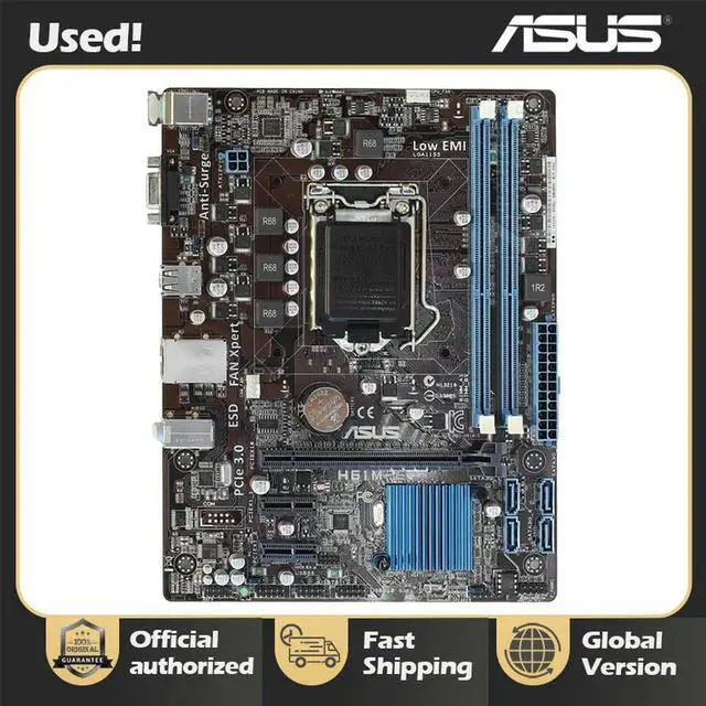Alt view image 5 of 7 - H61M-E Motherboard LGA 1155 DDR3 mainboard support I3 I5 I7 cpu H61 Desktop motherboard