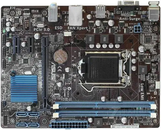 Alt view image 6 of 7 - H61M-E Motherboard LGA 1155 DDR3 mainboard support I3 I5 I7 cpu H61 Desktop motherboard