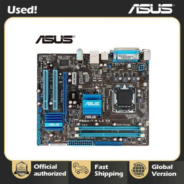 Alt view image 2 of 4 - P5G41T-M-LX V2 Motherboard G41 LGA 775 Micro ATX VGA DDR3 1333 8GB SATA2 IDE USB2.0