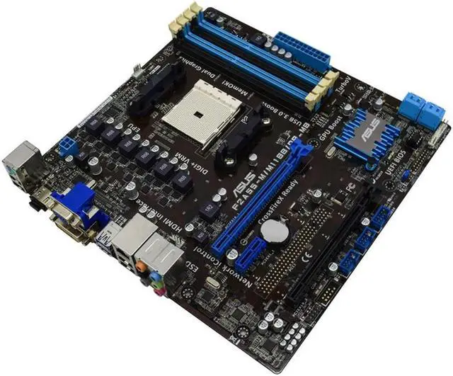 Alt view image 3 of 4 - F2A55-M/M11BB/DP_MB A55 Socket FM2 4 x DDR3 DIMM 64GB PCI-E 2.0 SATA2 DVI VGA HDMI uATX mainboard