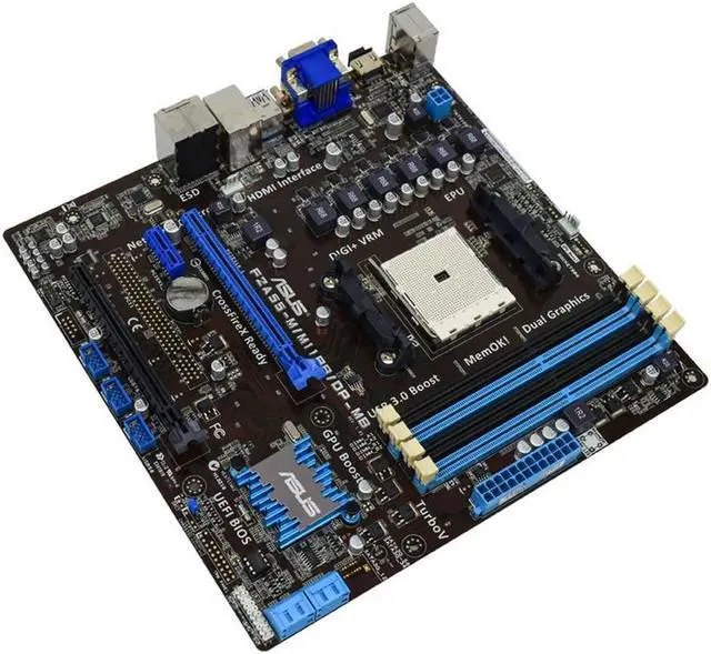 Alt view image 4 of 4 - F2A55-M/M11BB/DP_MB A55 Socket FM2 4 x DDR3 DIMM 64GB PCI-E 2.0 SATA2 DVI VGA HDMI uATX mainboard