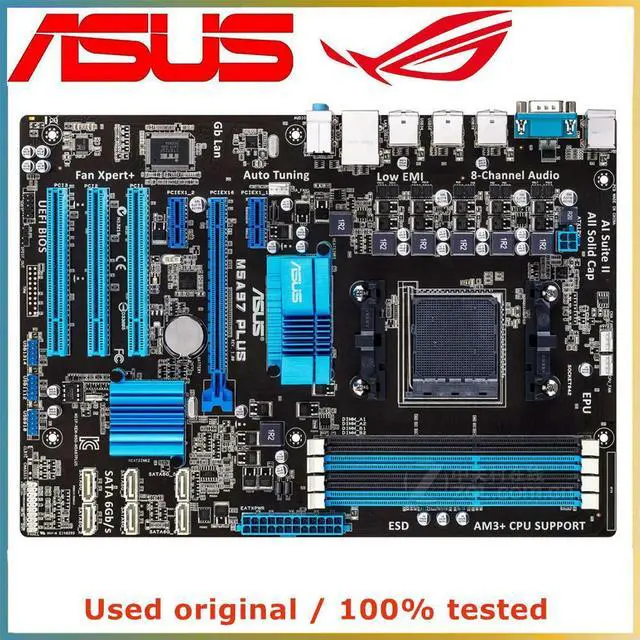Main image of For M5A97 PLUS Computer Motherboard AM3+ AM3 DDR3 32G For 970 Desktop Mainboard USB2.0 SATA II