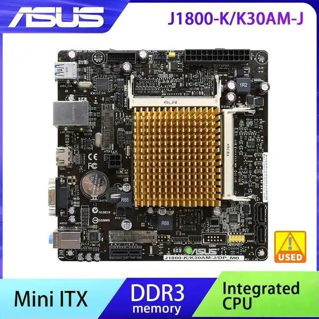 Main image of Mini ITX Motherboard DDR3 J1800-K/K30AM-J/DP_MB Integrated J1800 Dual-core CPU Supports HDMI With I/O Shield and SATA Cable