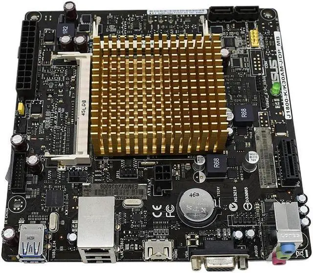 Alt view image 4 of 4 - Mini ITX Motherboard DDR3 J1800-K/K30AM-J/DP_MB Integrated J1800 Dual-core CPU Supports HDMI With I/O Shield and SATA Cable