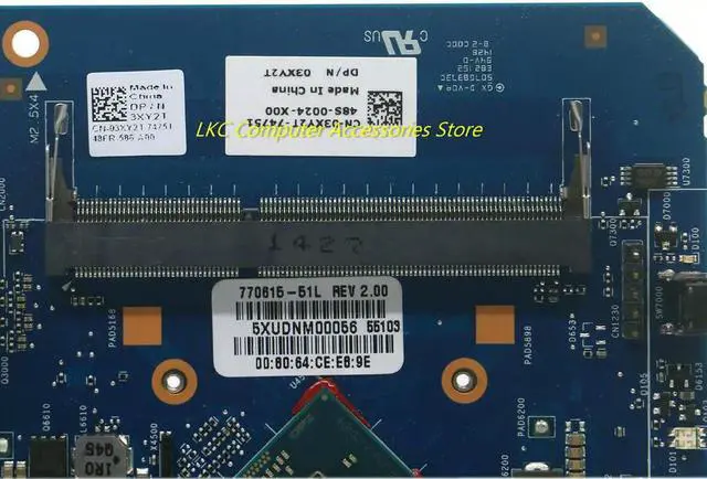 Alt view image 2 of 4 - For WYSE 3030 Motherboard 03XY2T 3XY2T CN-03XY2T 6050A2655101 with Celeron N2807 SR1W5 DDR3 Mainboard 100% Tested