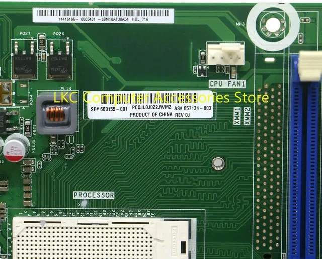 Alt view image 2 of 4 - FORAAHD2-HY A55 FM1 Desktop Motherboard DDR3 660155-001 657134-003 100% Tested